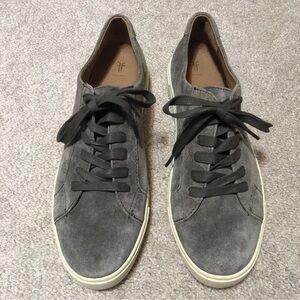 Frye Women's Ivy Low Lace Fashion Sneakers dark brown suede sz.10